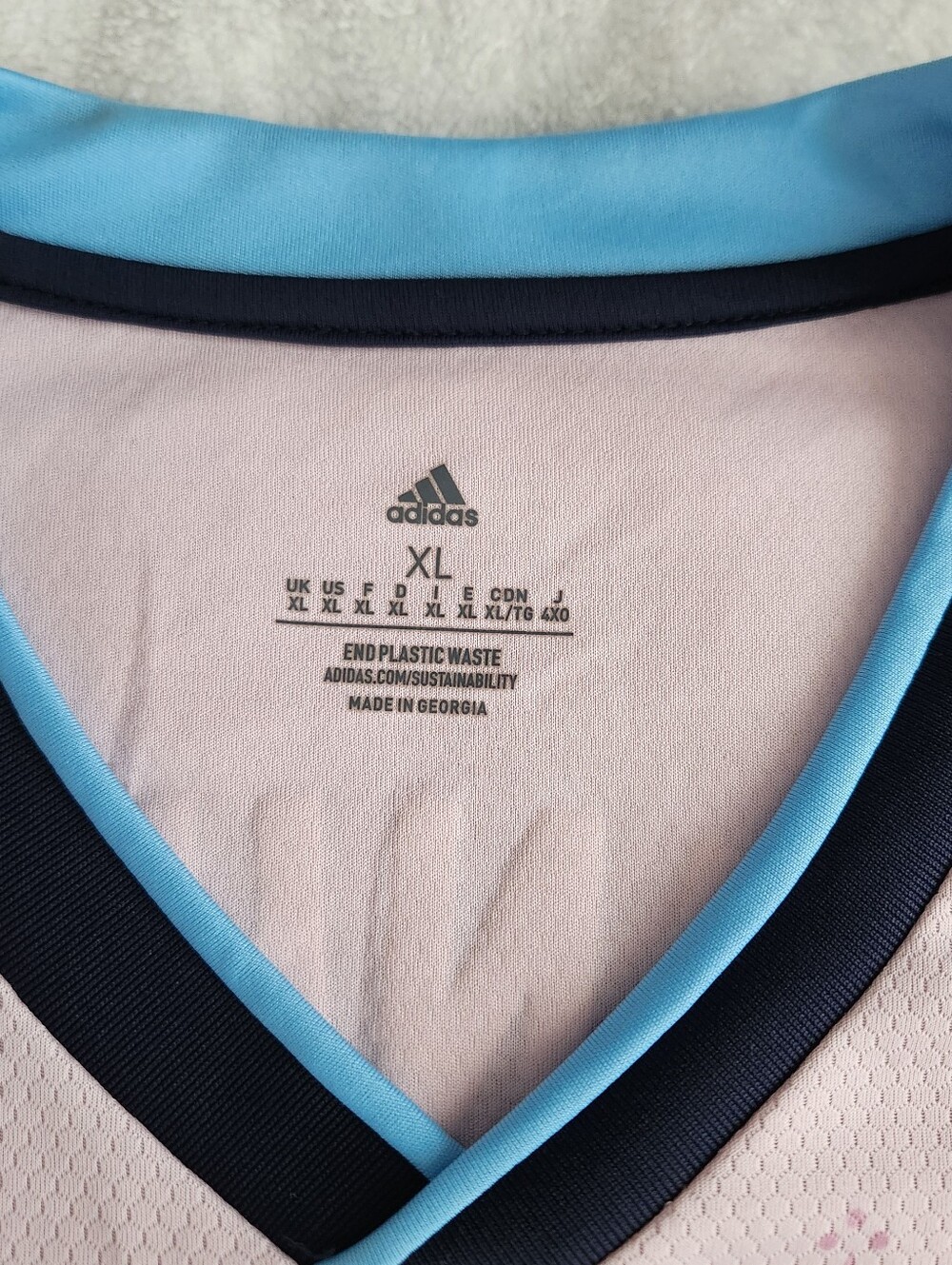 Mens Arsenal FC Oppenheimer #7 Soccer Jersey Third Kit Adidas Pink RARE! EXC CON - Picture 3 of 12